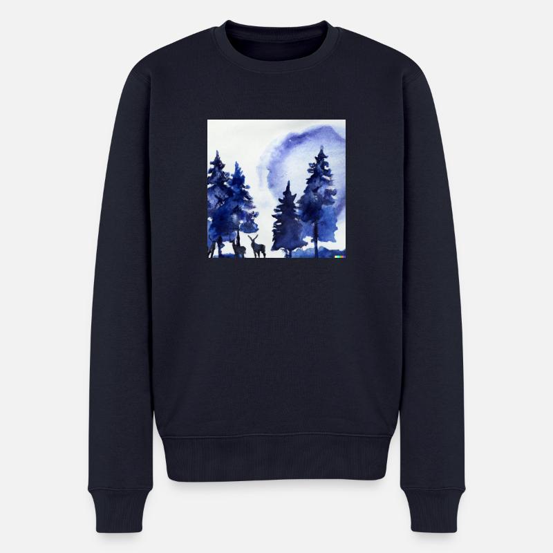 Hunting - Männer Premium Bio Pullover - Navy