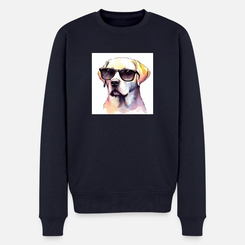 Cool Retriever - Männer Premium Bio Pullover - Navy