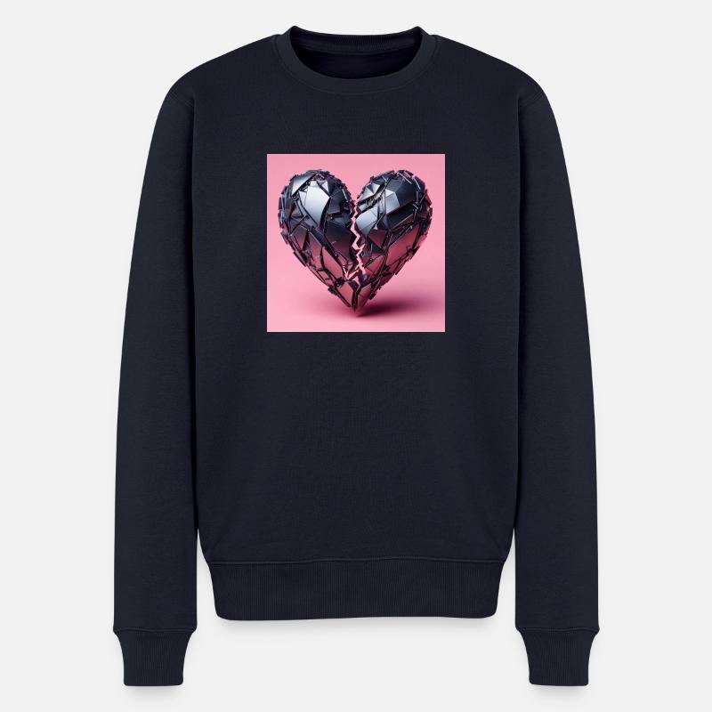 Herz aus Eisen - Männer Premium Bio Pullover - Navy