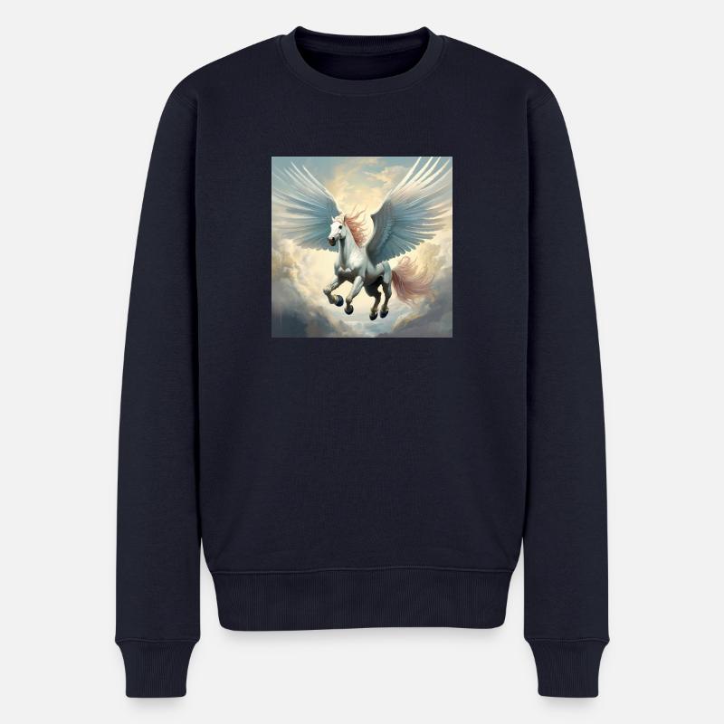 Pegasus - Männer Premium Bio Pullover - Navy