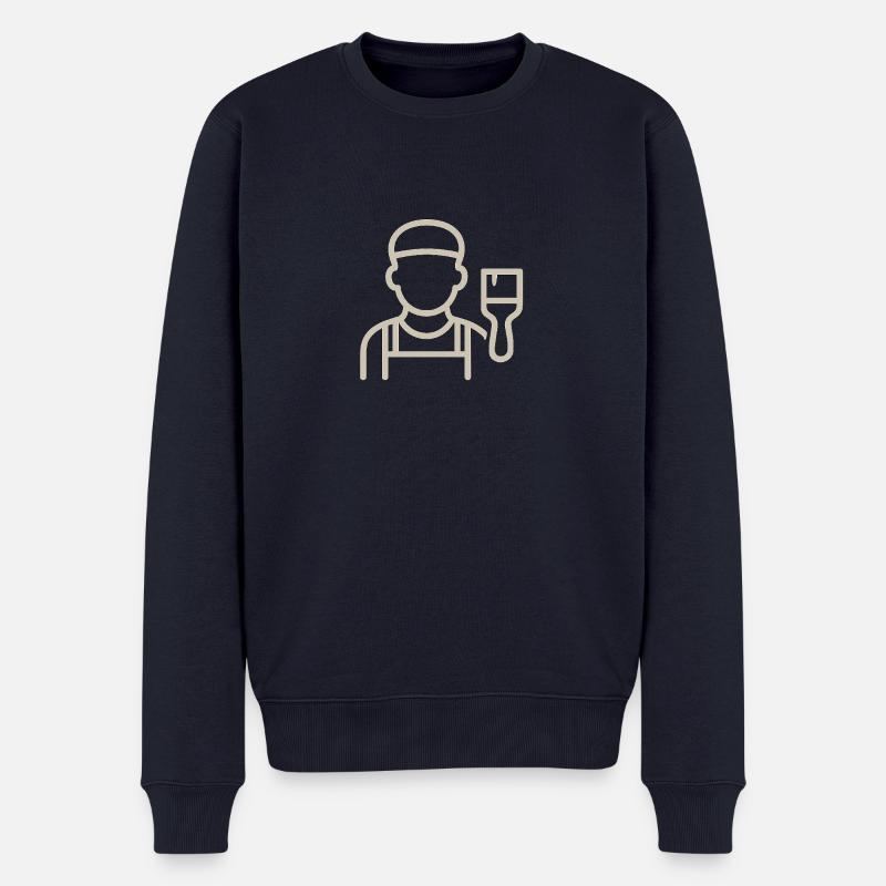 Der Maler - Männer Premium Bio Pullover - Navy