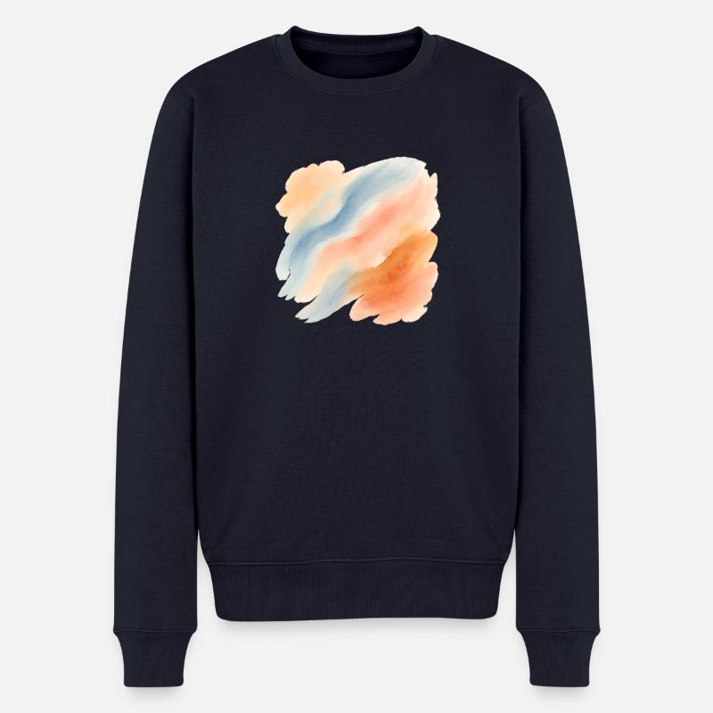 Kunst No.3 - Männer Premium Bio Pullover - Navy