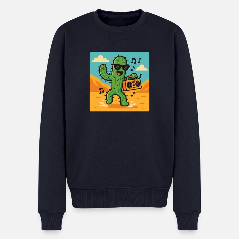 Cactus DJ – Der König der Wüste - Männer Premium Bio Pullover - Navy