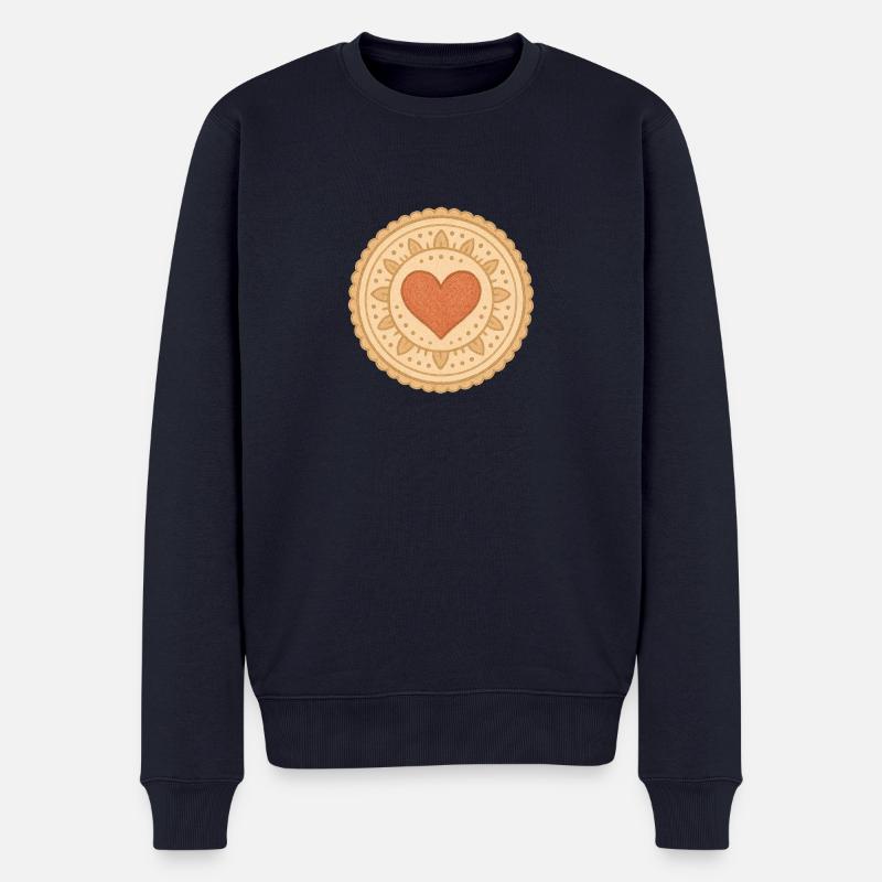 Mandala - Männer Premium Bio Pullover - Navy