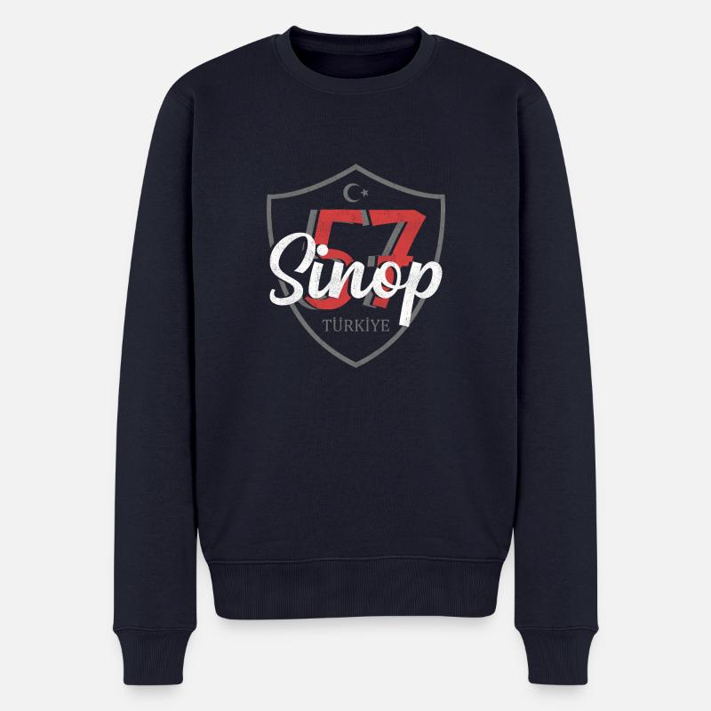 Sinop - Männer Premium Bio Pullover - Navy