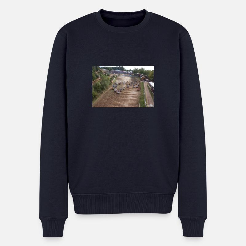 Sidecarcross Start - Rudersberg - Männer Premium Bio Pullover - Navy