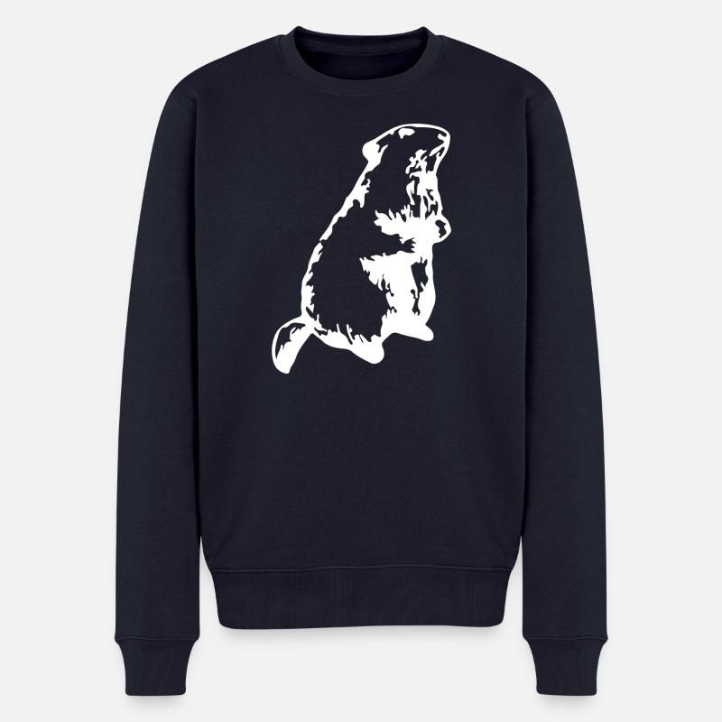 Murmeltier - Männer Premium Bio Pullover - Navy