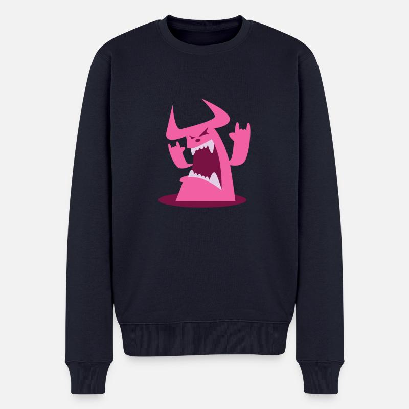 teufel - Männer Premium Bio Pullover - Navy