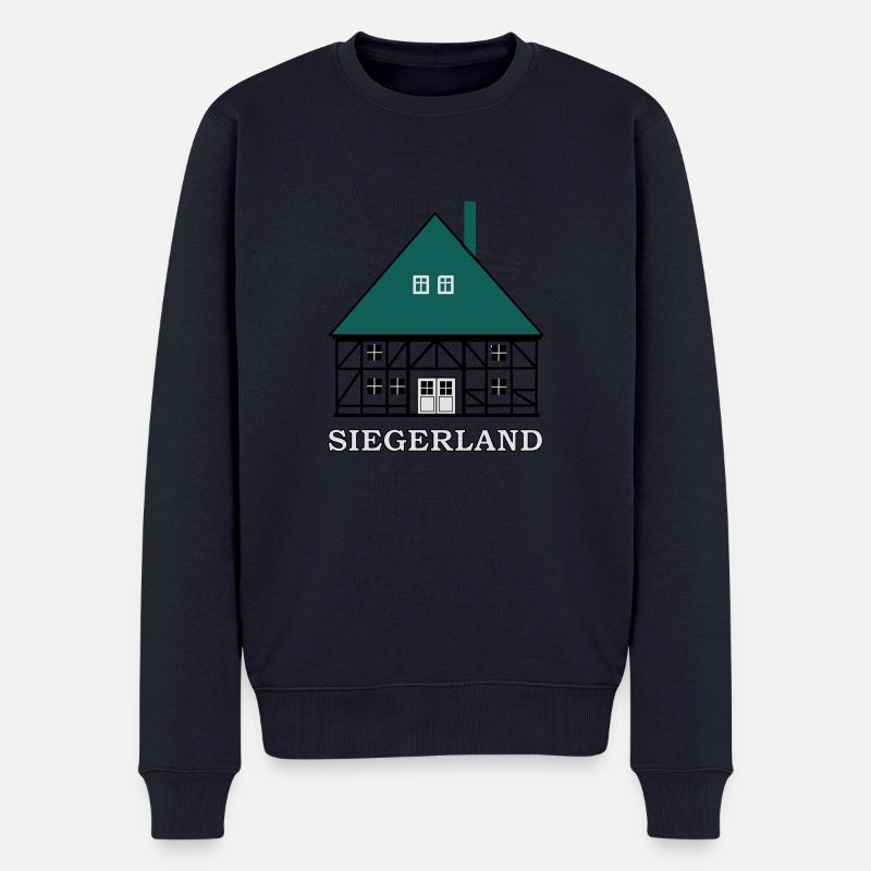 siegerland - Männer Premium Bio Pullover - Navy