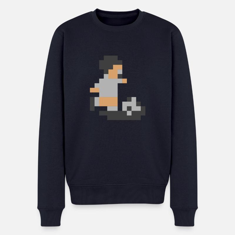 Sensi pixels Homme - Pull Premium bio Homme - bleu marine