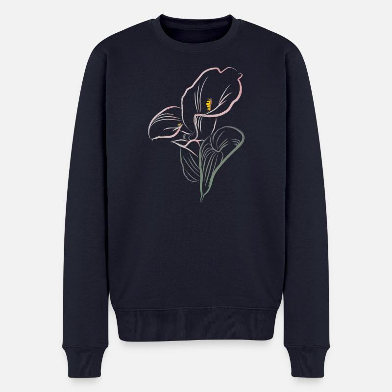 CALLA mix cold - Männer Premium Bio Pullover - Navy