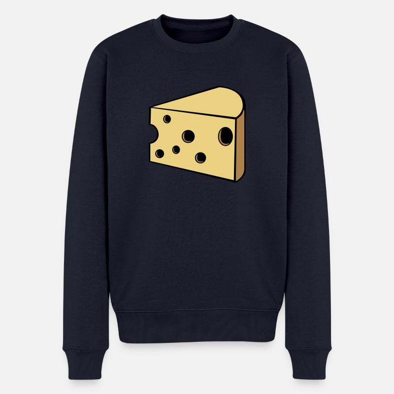 Käse - Männer Premium Bio Pullover - Navy