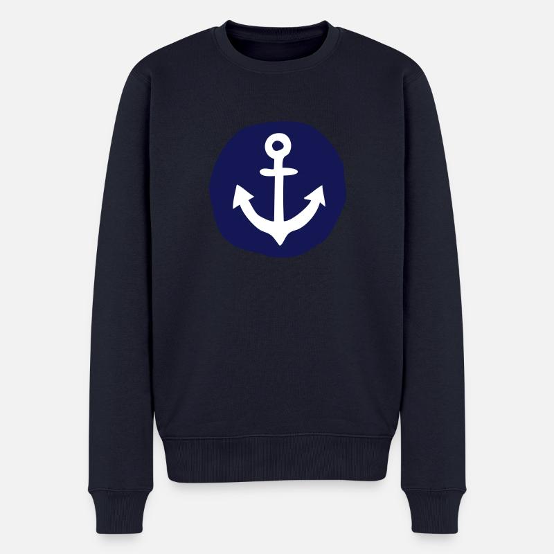 Anker - Männer Premium Bio Pullover - Navy
