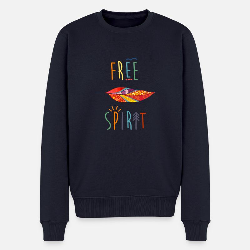 AD Free Spirit - Männer Premium Bio Pullover - Navy