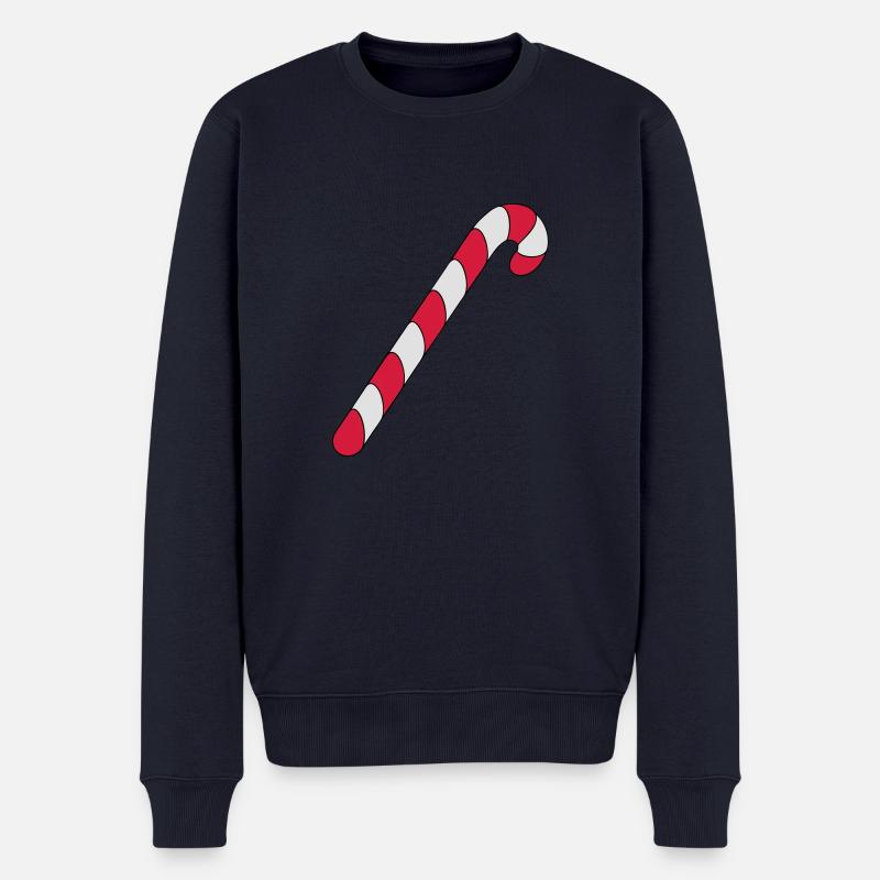 Zuckerstange - Männer Premium Bio Pullover - Navy