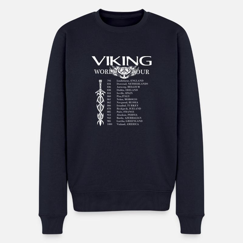 Viking - World Tour - Männer Premium Bio Pullover - Navy
