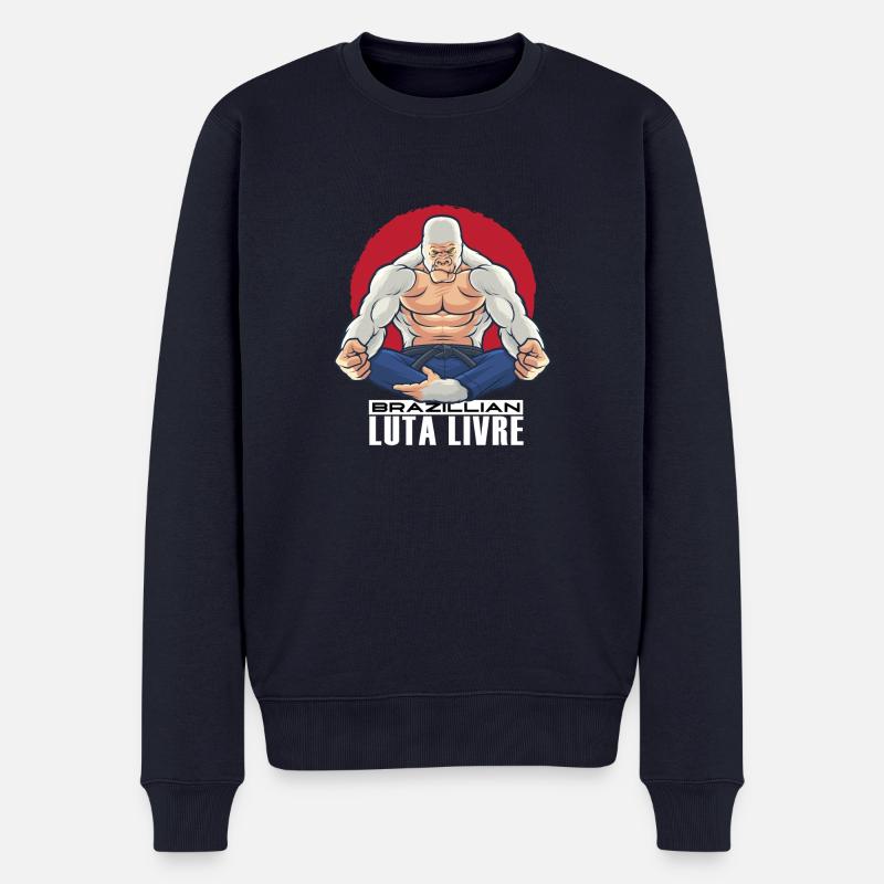 Luta Livre Brazillian - Männer Premium Bio Pullover - Navy