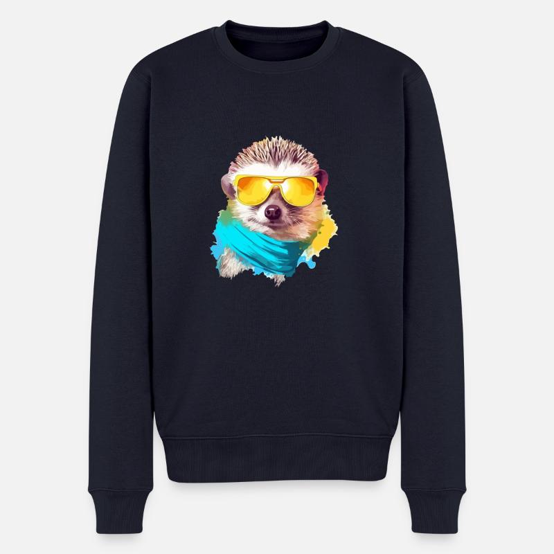 Piky l'hérisson - Pull Premium bio Homme - bleu marine