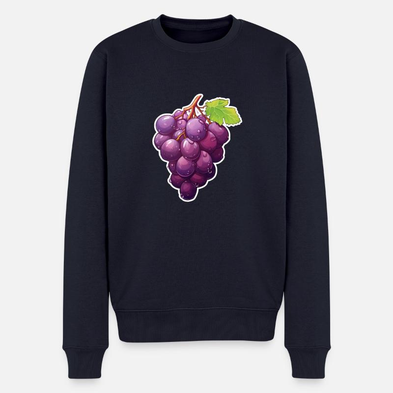 Raisins Vigne Bleue - Pull Premium bio Homme - bleu marine
