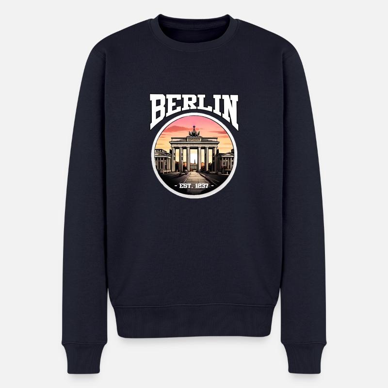 Berlin depuis 1237 - Pull Premium bio Homme - bleu marine