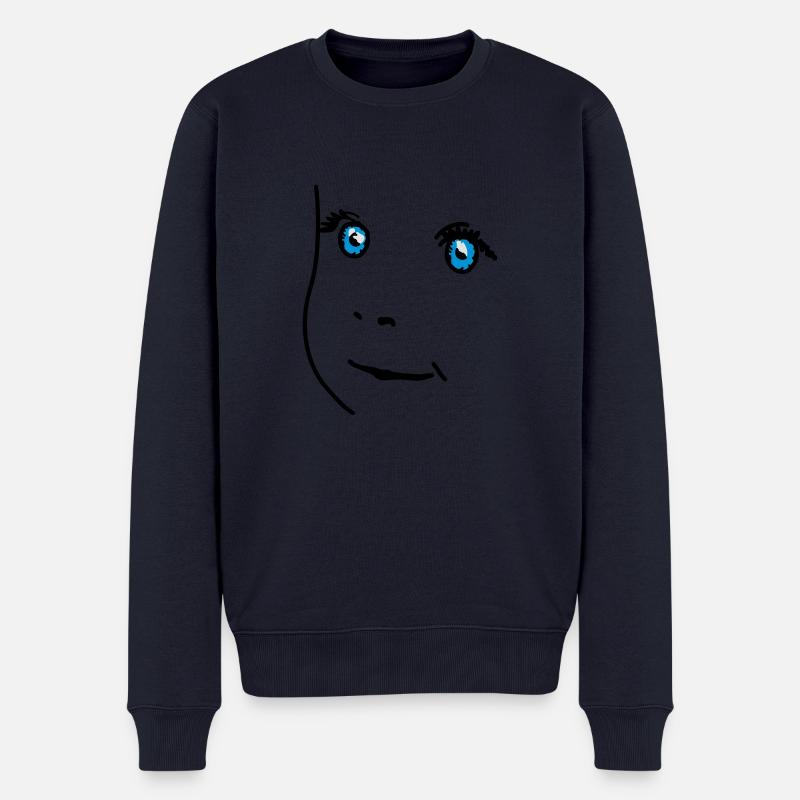 babyface - Männer Premium Bio Pullover - Navy