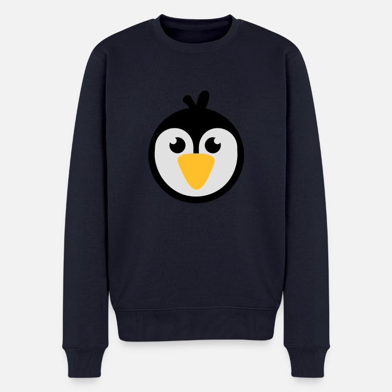 Pinguin - Männer Premium Bio Pullover - Navy