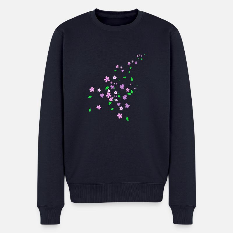 Frühling - Männer Premium Bio Pullover - Navy