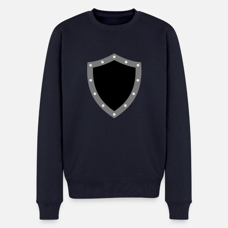 shield - Männer Premium Bio Pullover - Navy