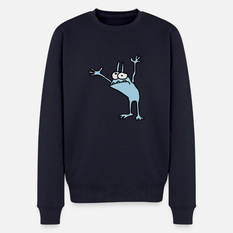 Kobold - Männer Premium Bio Pullover - Navy