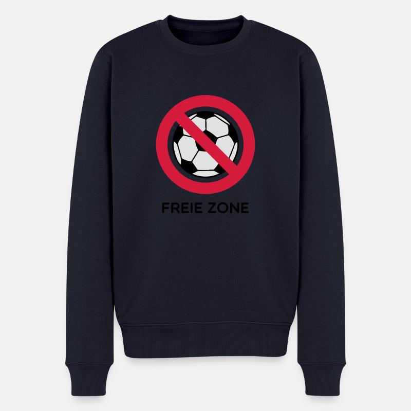 Anti Fussball - Männer Premium Bio Pullover - Navy