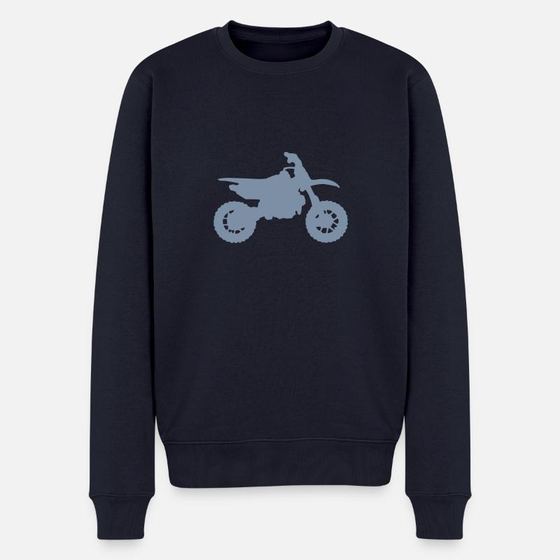tr_moto - Männer Premium Bio Pullover - Navy