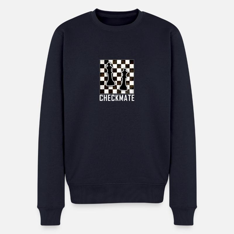 Checkmate - schachmatt - Pull Premium bio Homme - bleu marine