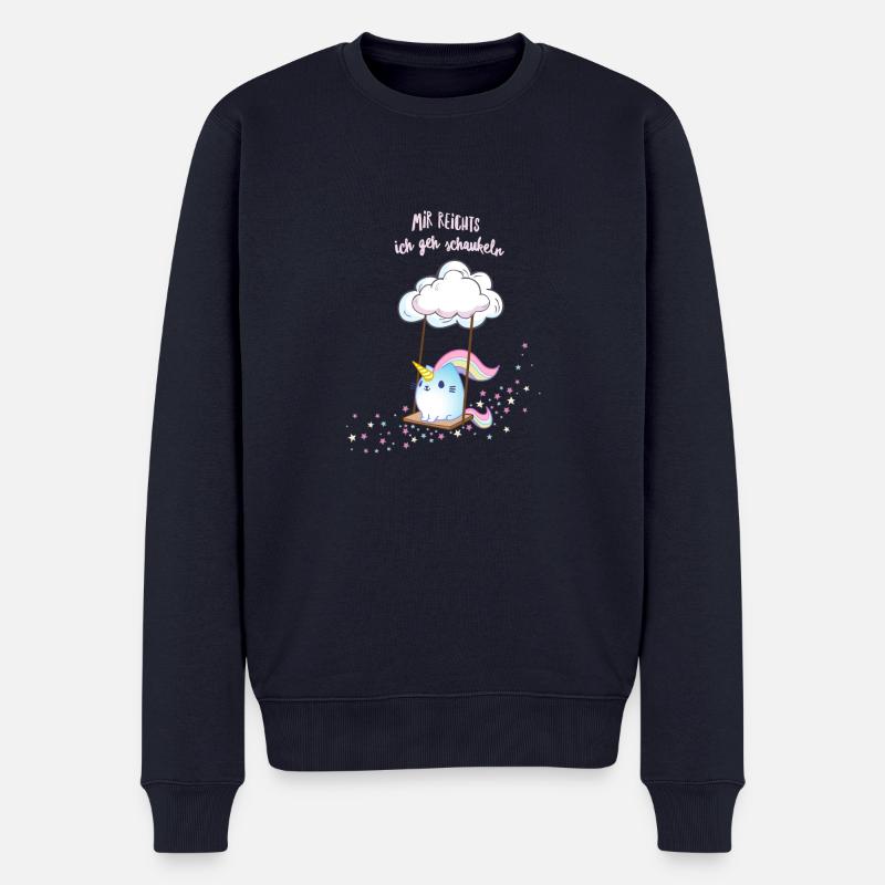 Caticorn Schaukel - Männer Premium Bio Pullover - Navy