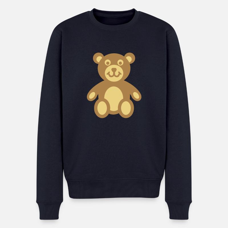 Teddy - Männer Premium Bio Pullover - Navy