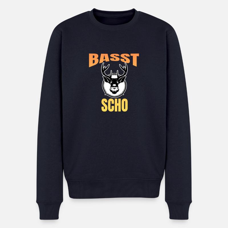 Basst scho ! - Pull Premium bio Homme - bleu marine
