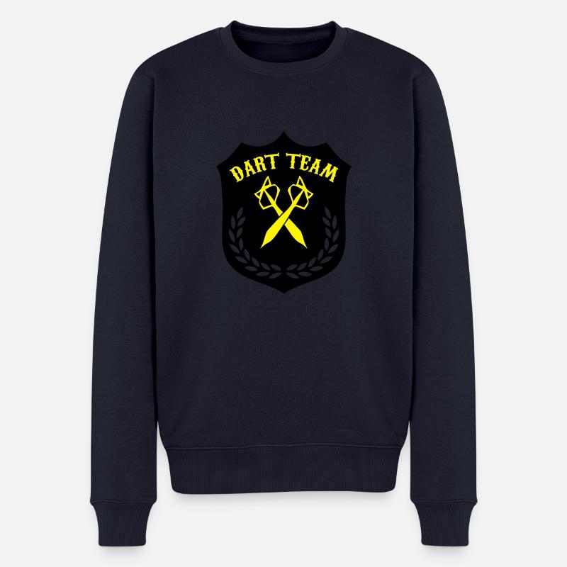 dart_team_02 - Männer Premium Bio Pullover - Navy