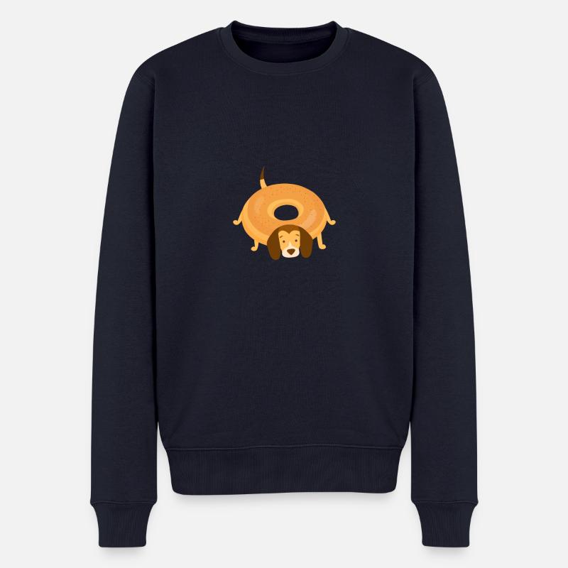 Donut Dog - Männer Premium Bio Pullover - Navy