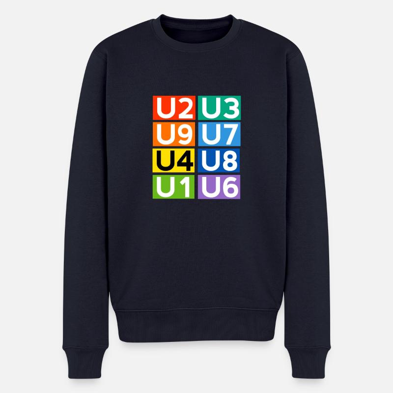 Berlin Ubahn - Pull Premium bio Homme - bleu marine