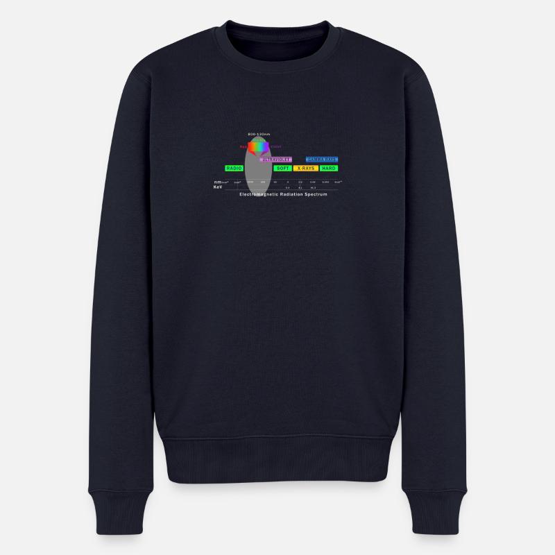 Elektromagnetisches Strahlungsspektrum - Männer Premium Bio Pullover - Navy