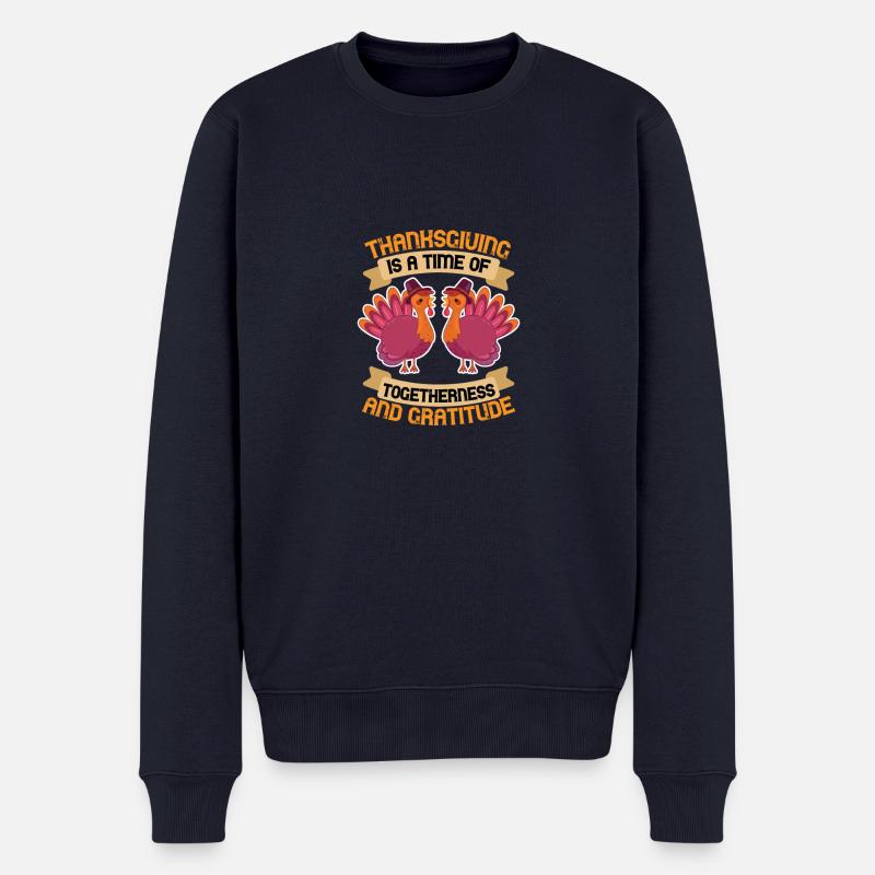 Thanksgiving, Thanksgiving, Thanksgiving - Männer Premium Bio Pullover - Navy