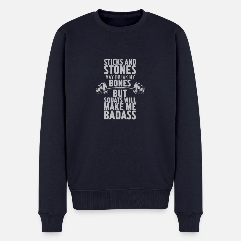 Badass - Männer Premium Bio Pullover - Navy