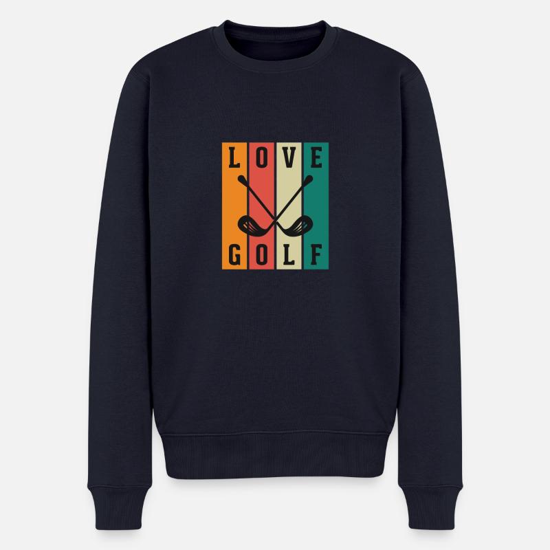 love golf - Männer Premium Bio Pullover - Navy