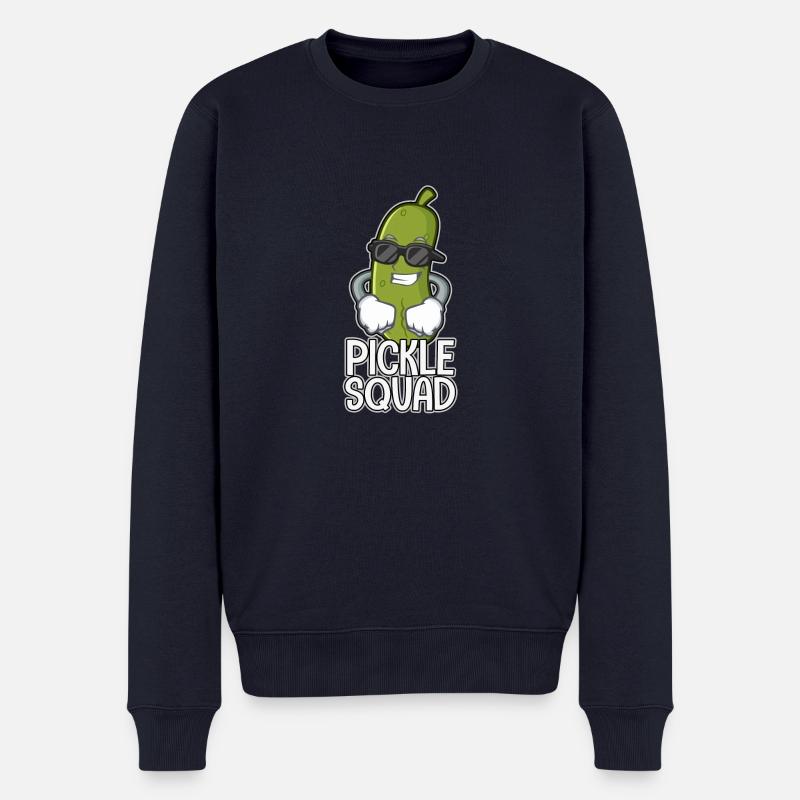 Dill Pickle Squad Pickles Food Team Pickles Love - Männer Premium Bio Pullover - Navy