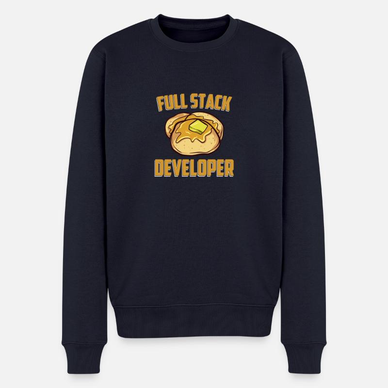 Full Stack Developer - Computer-Software-Programm - Männer Premium Bio Pullover - Navy