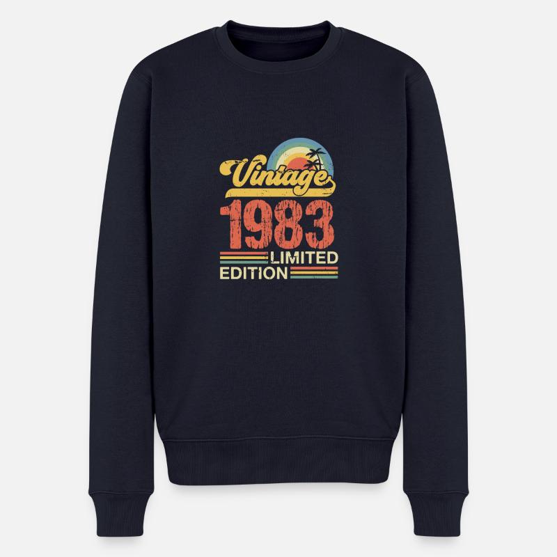 1983 - Männer Premium Bio Pullover - Navy