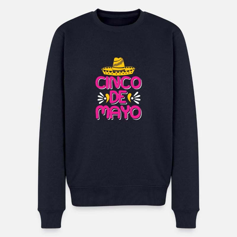 CINCO DE MAYO - Männer Premium Bio Pullover - Navy