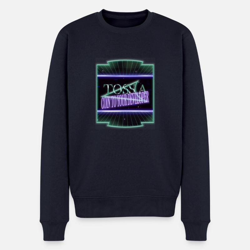 joke birthday profession - Männer Premium Bio Pullover - Navy