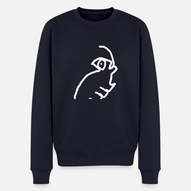 Chamäleon Tier - Männer Premium Bio Pullover - Navy