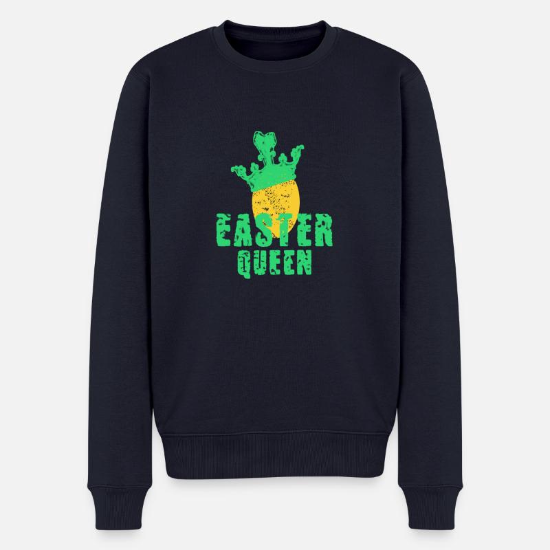 Ostern Königin - Männer Premium Bio Pullover - Navy