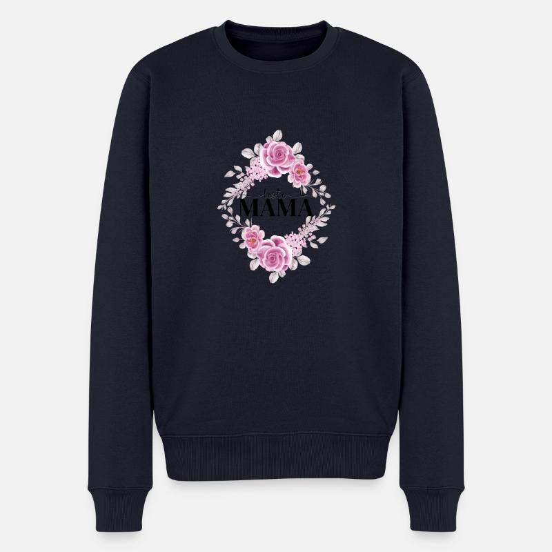Beste Mama - Männer Premium Bio Pullover - Navy